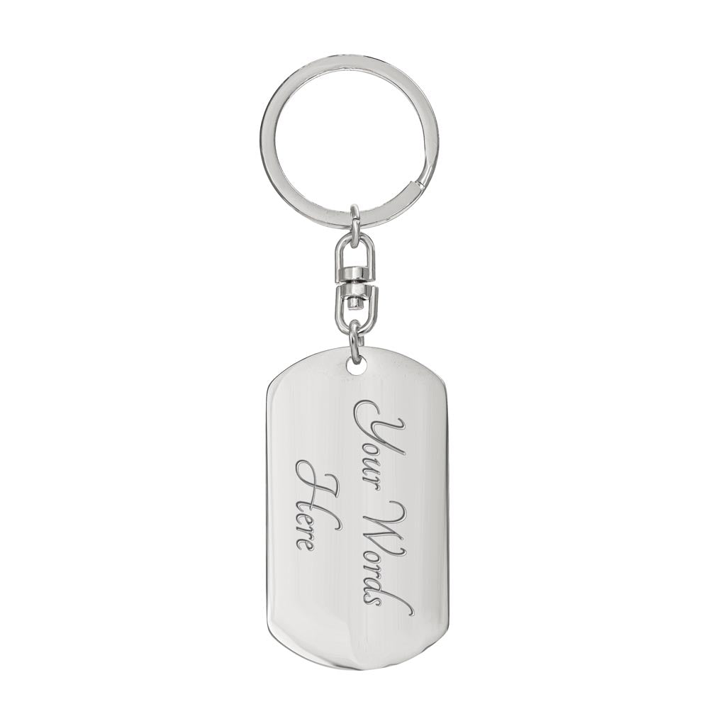 Dog Tag with Swivel Key Chain | To My Husband keychain | Best gift for Husband | Best gift for Anniversary