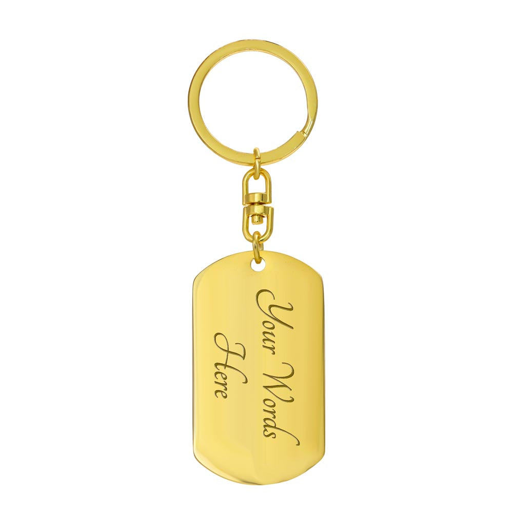 Dog Tag with Swivel Key Chain | To My Husband keychain | Best gift for Husband | Best gift for Anniversary