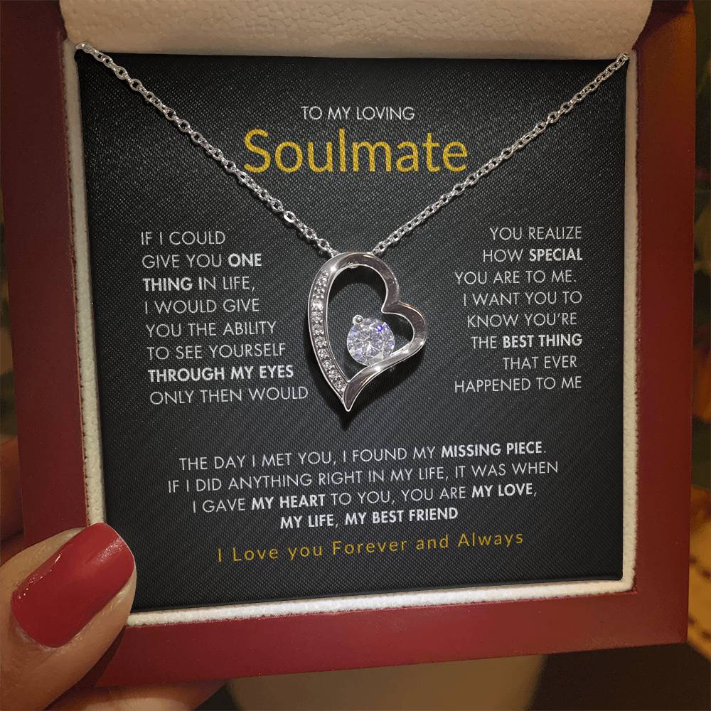 To My Loving Soulmate |  Best gift for Soulmate | Best Gift for Wife | Best gift for Spouse | Best Gift for wedding anniversary | Forever Love Necklace 😍👩‍❤️‍💋‍👨