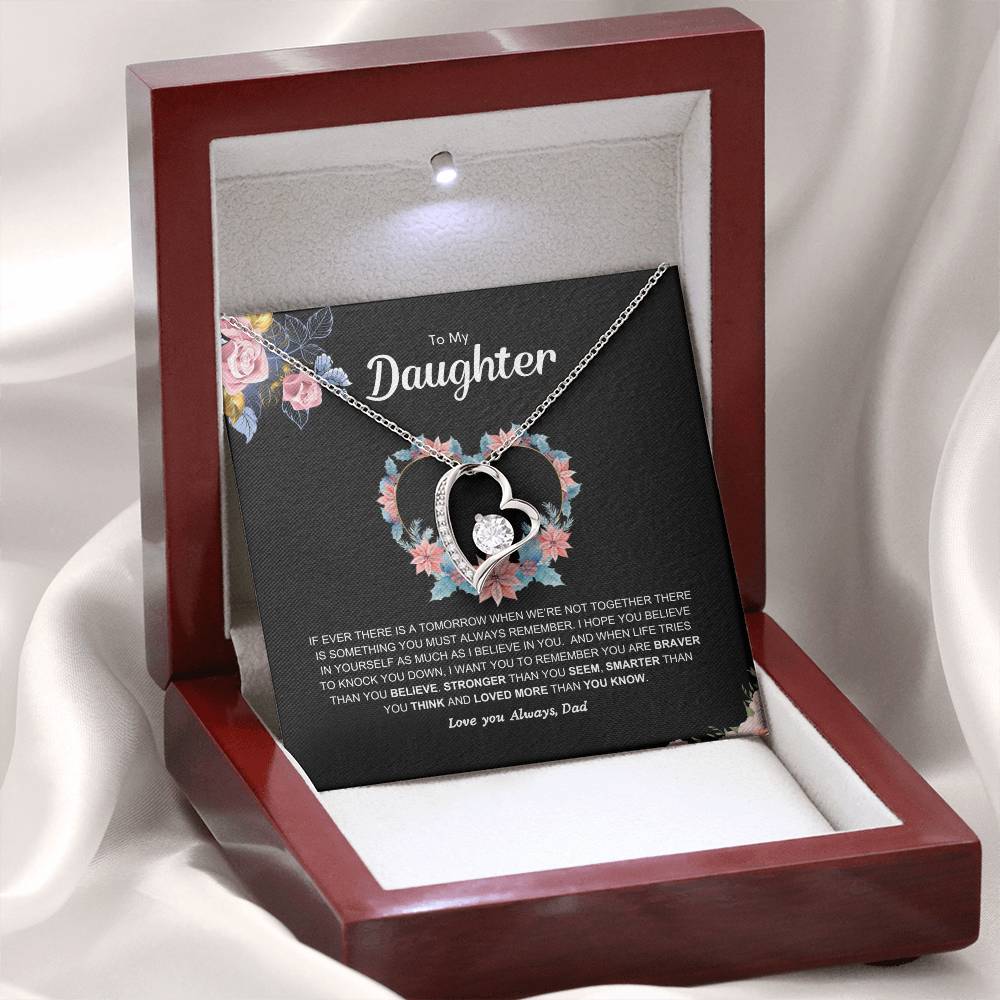 Dad's pledge | Forever Love  Necklace | Best gift for daughter | Best gift for daughters birthday | Best gift for daughters graduation | Best gift from Dad