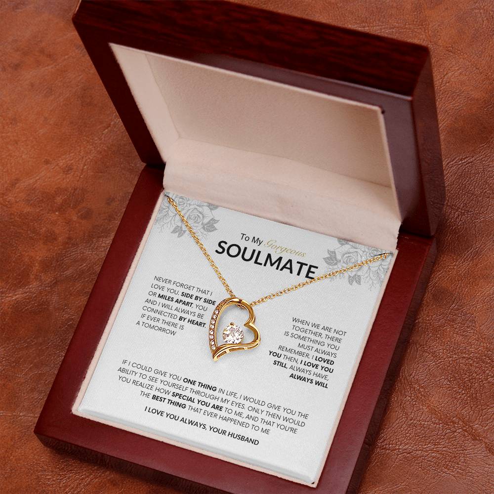 To My Gorgeous Soulmate | Forever Love Necklace |  Best gift for Wife | Best Gift for Spouse | Best Gift for Wedding Anniversary | Best gift to say I love you🫶 🥰