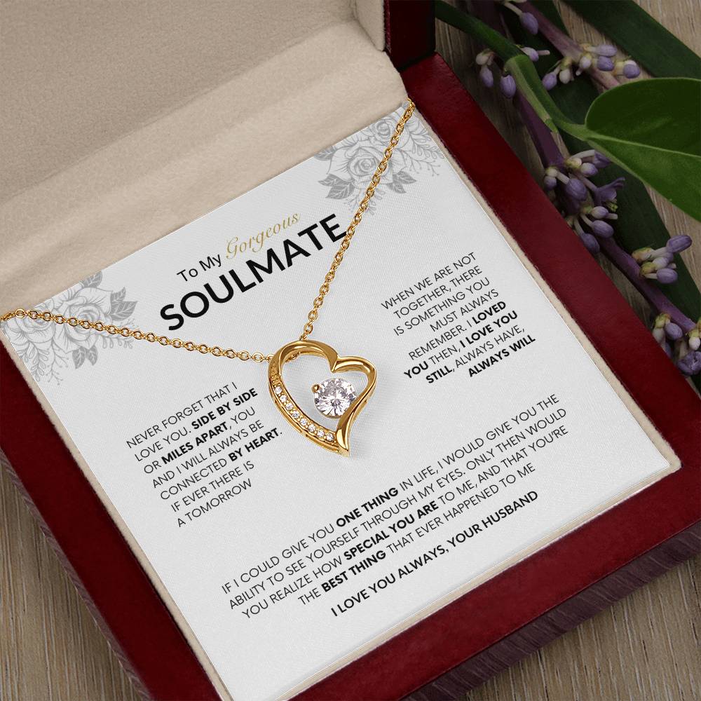 To My Gorgeous Soulmate | Forever Love Necklace |  Best gift for Wife | Best Gift for Spouse | Best Gift for Wedding Anniversary | Best gift to say I love you🫶 🥰