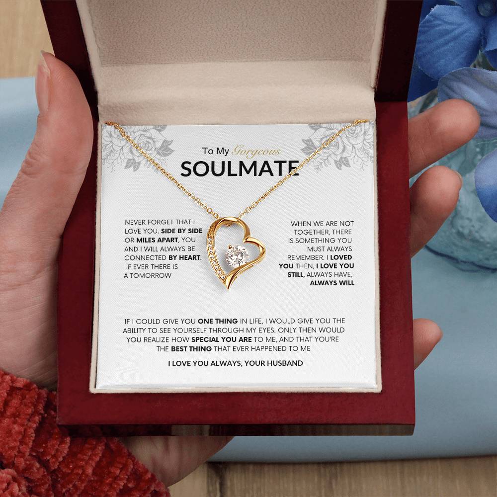 To My Gorgeous Soulmate | Forever Love Necklace |  Best gift for Wife | Best Gift for Spouse | Best Gift for Wedding Anniversary | Best gift to say I love you🫶 🥰