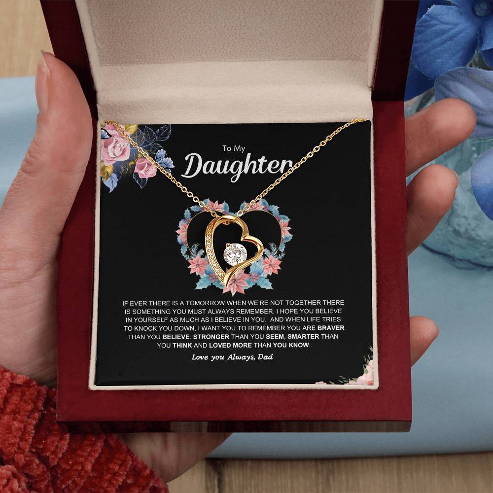 Dad's pledge | Forever Love  Necklace | Best gift for daughter | Best gift for daughters birthday | Best gift for daughters graduation | Best gift from Dad