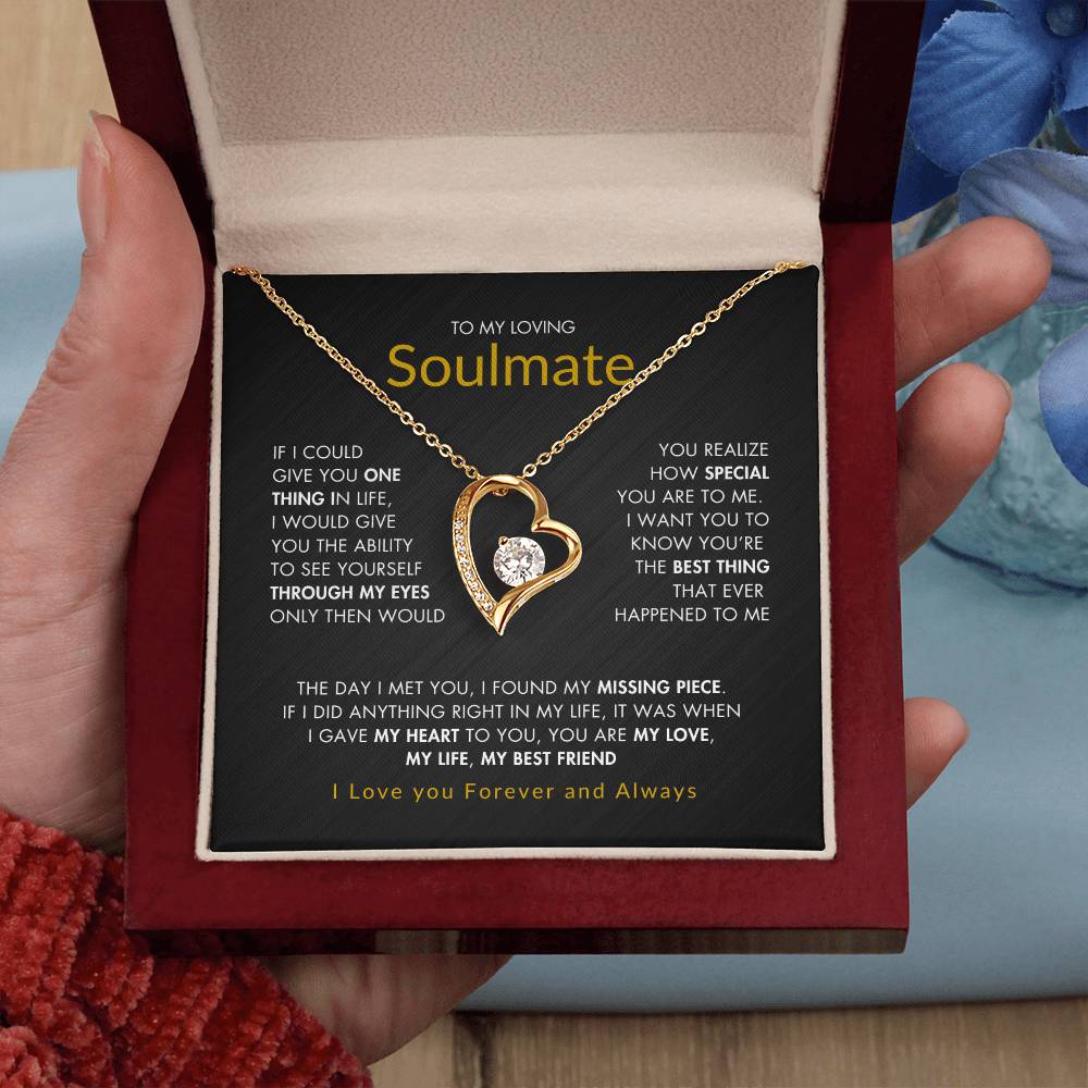 To My Loving Soulmate |  Best gift for Soulmate | Best Gift for Wife | Best gift for Spouse | Best Gift for wedding anniversary | Forever Love Necklace 😍👩‍❤️‍💋‍👨