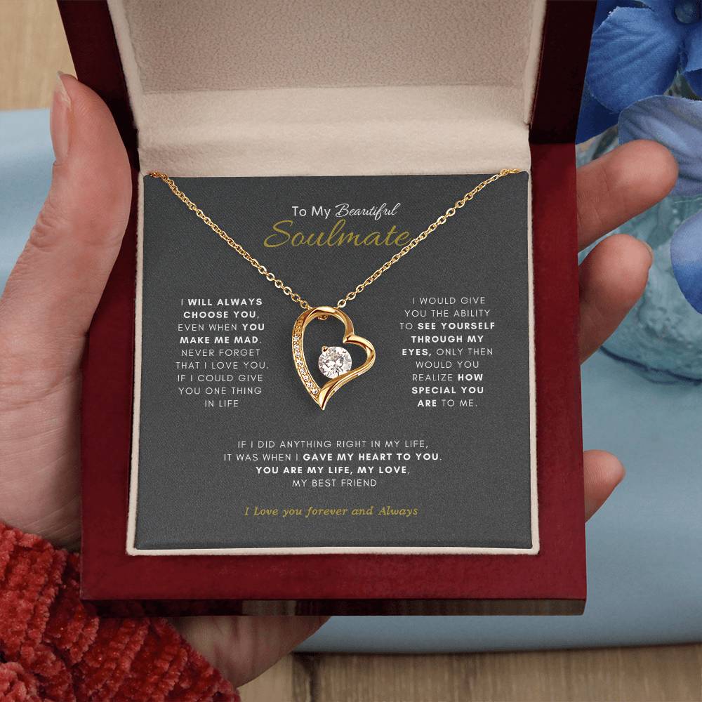 Forever My Soulmate Necklace | Best Gift for your soulmate | Best Gift for you Wife | Best Jewelry Gift for your Soulmate |