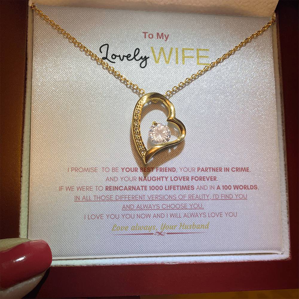 My Lovely wife Necklace | Gift Necklace for Wife | Forever Love Necklace | Best gift for Wife