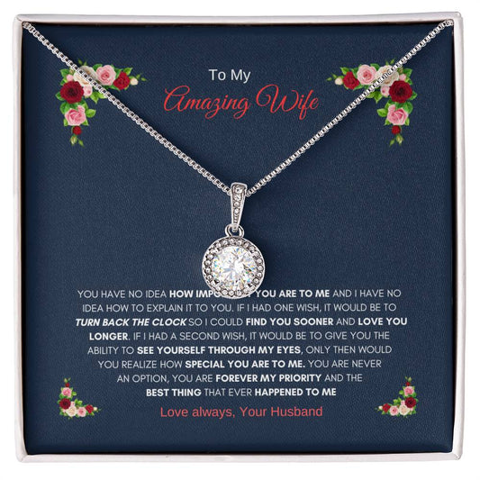 Amazing Wife Love Hope Necklace | Gift for Wife Necklace | Eternal Hope Necklace