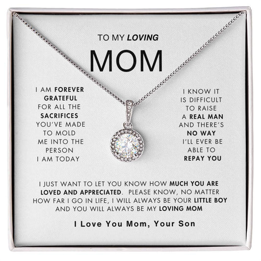 Grateful to Mom Necklace | Best Gift for Mom | Best Gift from Son | Best Gift for Mothers day | Best Jewelry gift for Mom 😍