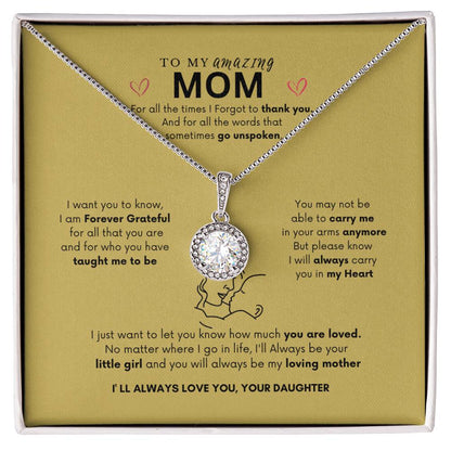 Endless Love Necklace | Best Gift for Mom | Best Gift from Daughter | Eternal Hope Necklace