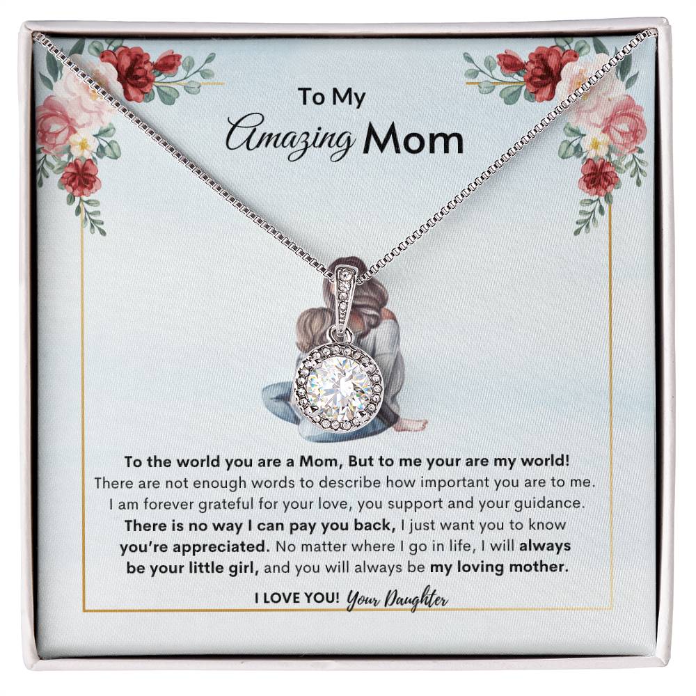 Moms Enduring Love Necklace | Best Gift for Mom | Best Gift from Daughter | Best Gift for Mothers day | Best Jewelry Gift for Mom | Best Jewelry gift for mothers day