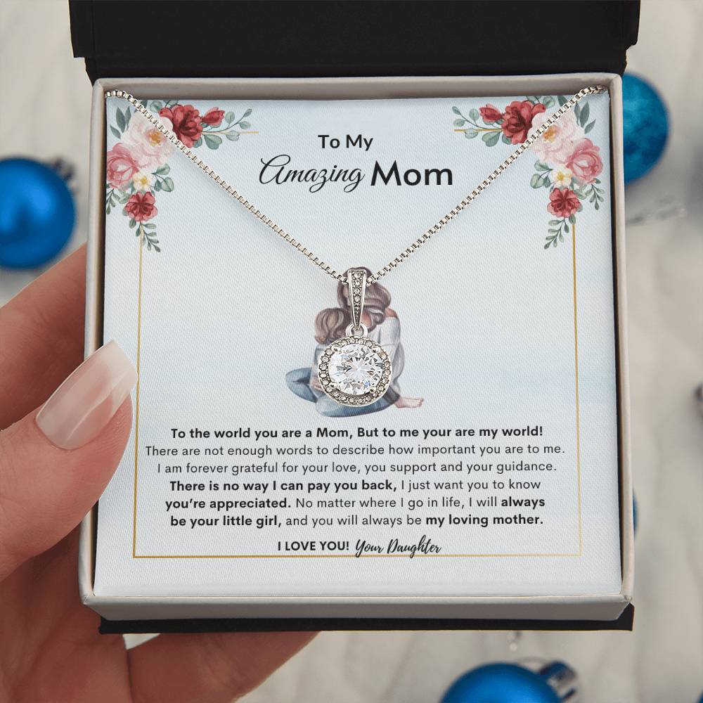 Moms Enduring Love Necklace | Best Gift for Mom | Best Gift from Daughter | Best Gift for Mothers day | Best Jewelry Gift for Mom | Best Jewelry gift for mothers day