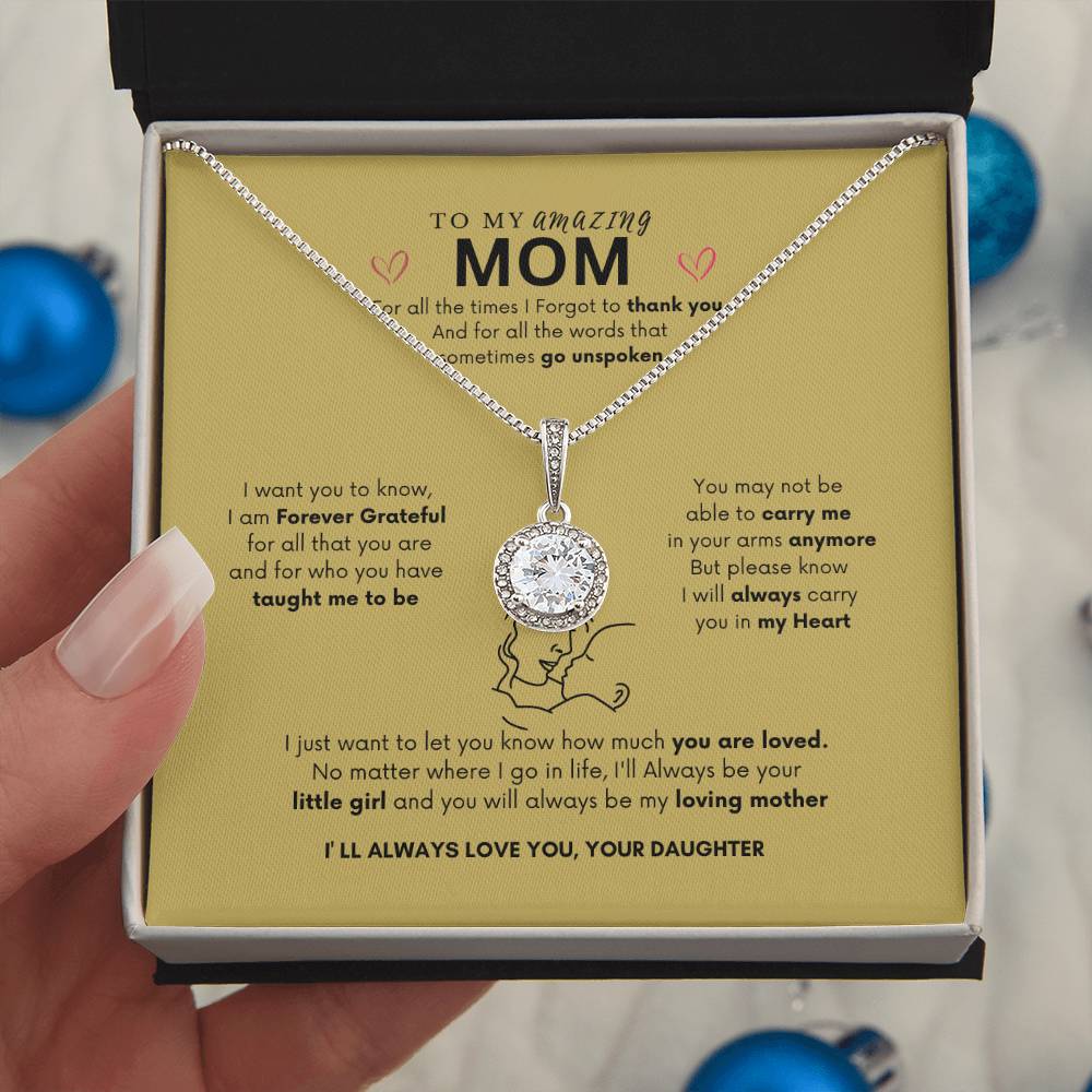 Endless Love Necklace | Best Gift for Mom | Best Gift from Daughter | Eternal Hope Necklace