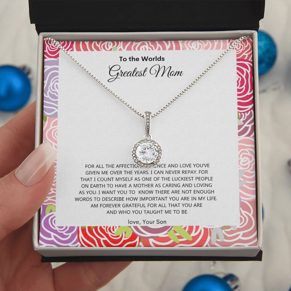 Moms Greatest Love | Best Necklace gift from son | Best Gift for Mom | Eternal Hope Necklace