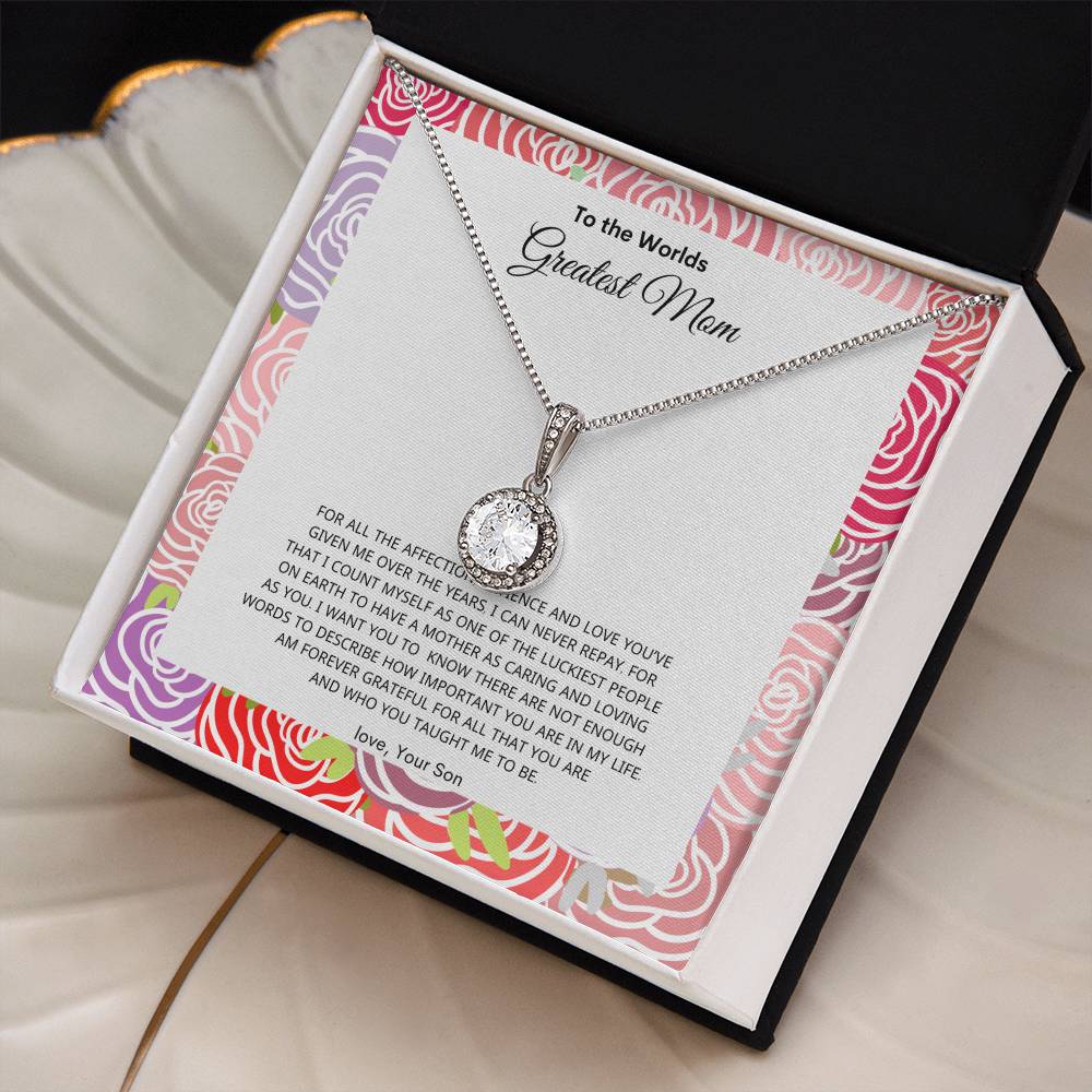 Moms Greatest Love | Best Necklace gift from son | Best Gift for Mom | Eternal Hope Necklace