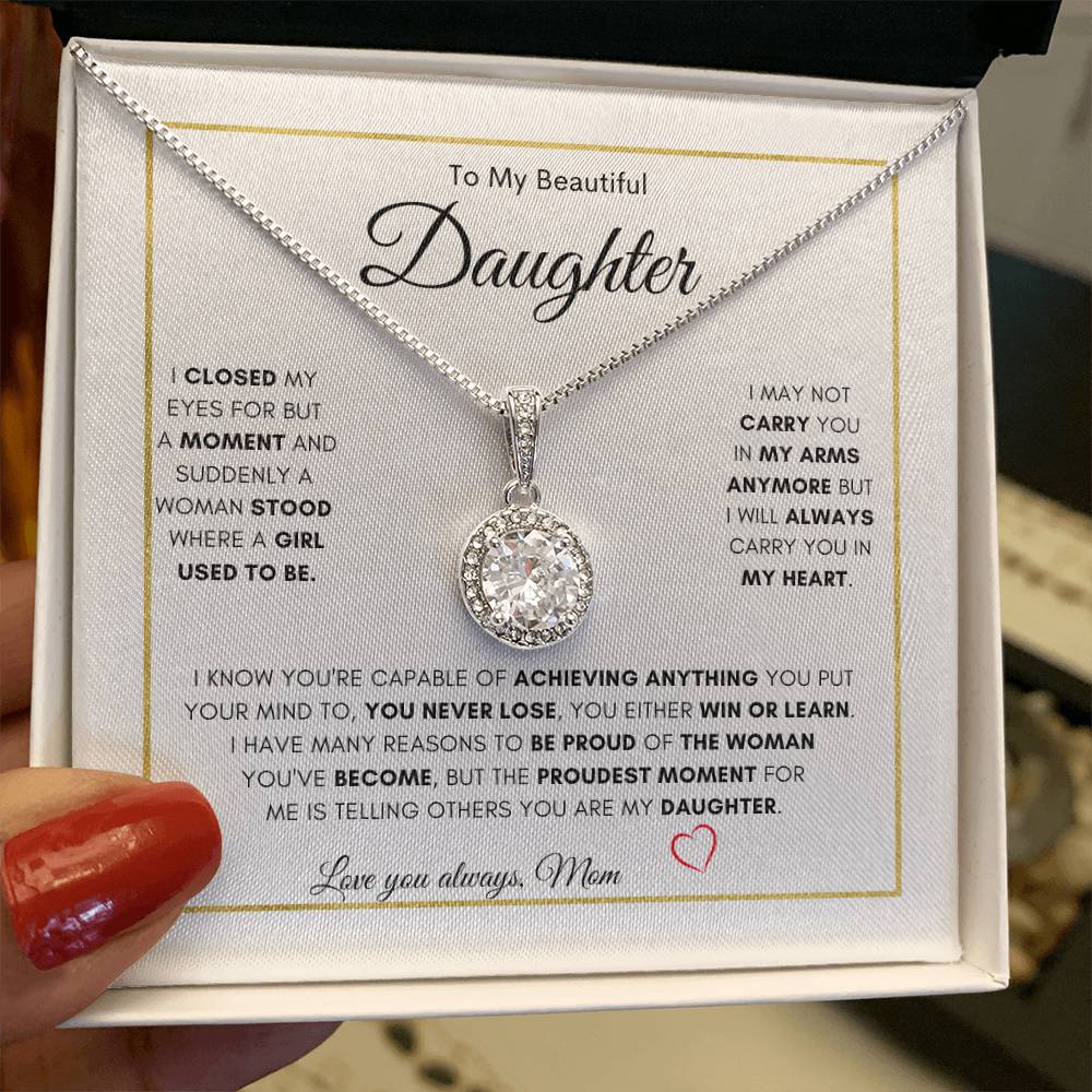 To My Beautiful Daughter | Eternal Hope Necklace | Gift for daughters birthday | Gift for daughters Graduation | Gift from Mom 😊 👏