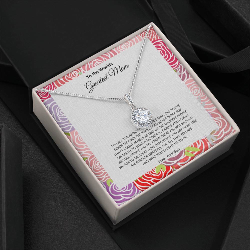 Moms Greatest Love | Best Necklace gift from son | Best Gift for Mom | Eternal Hope Necklace