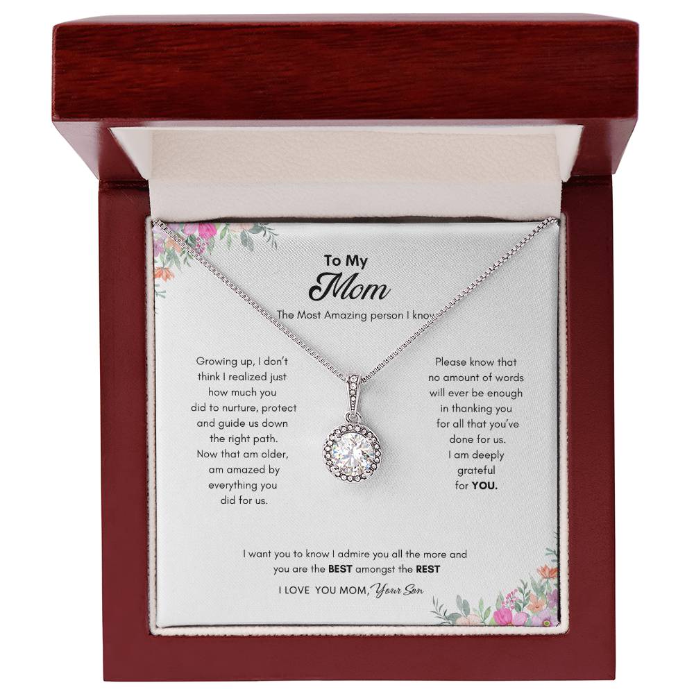 Most Amazing Person Necklace | Best gift for Mom | Best gift from Son | Best Gift for Mothers day | Best Jewelry gift for Mom