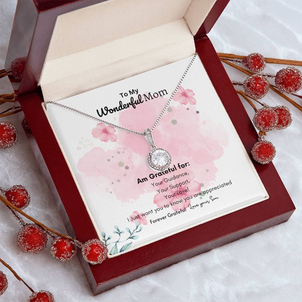 Wonderful Mom Necklace | Best Gift for Mom | Eternal Hope Necklace | Gift From Son | Gift from Daughter