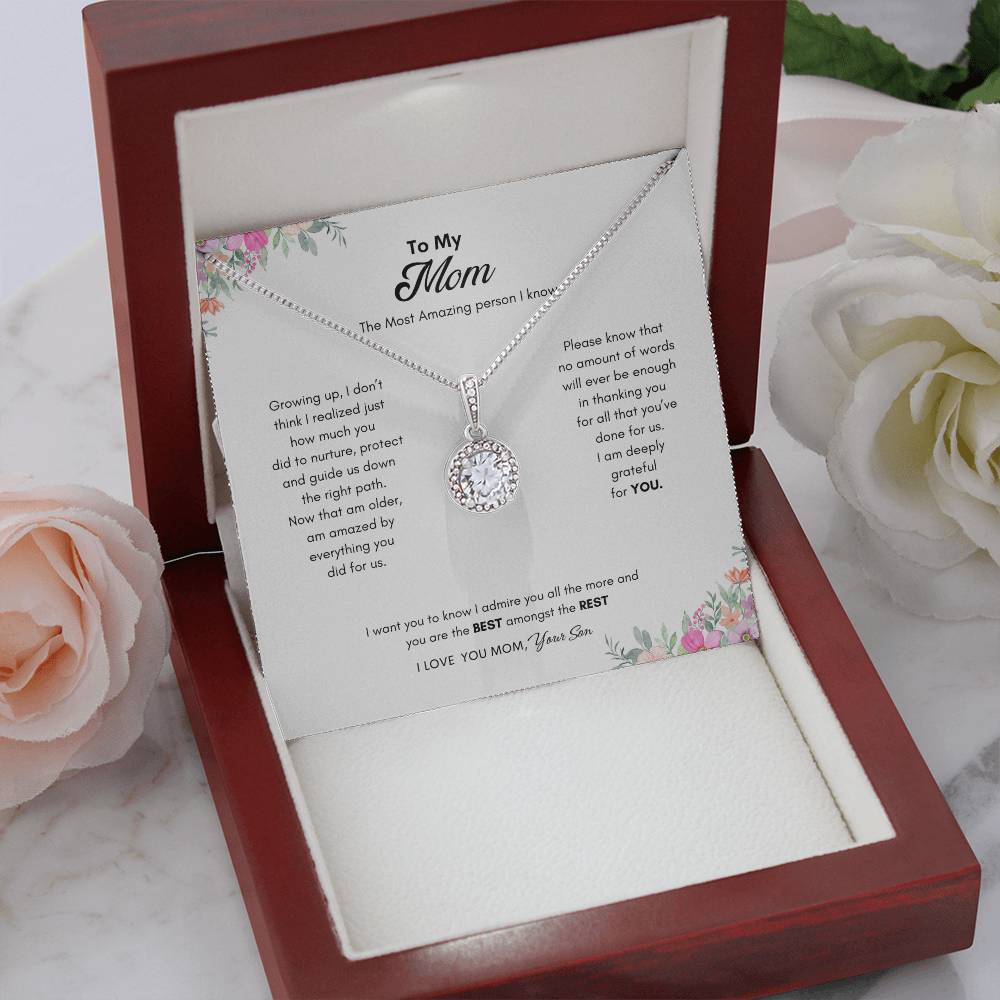 Most Amazing Person Necklace | Best gift for Mom | Best gift from Son | Best Gift for Mothers day | Best Jewelry gift for Mom