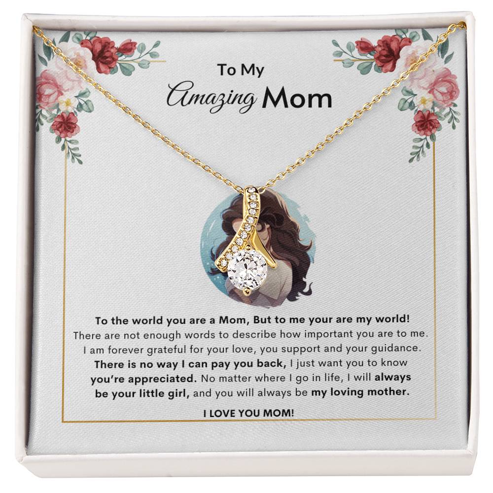 Adore Mom Necklace |  Best Gift for Mom | Best Gift from Daughter | Best Gift for Mothers day | Best Jewelry Gift for Mom | Best Jewelry gift for mothers day