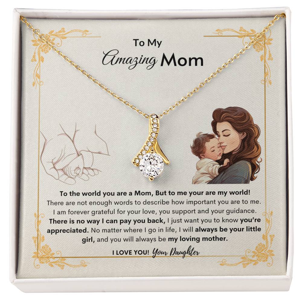 Daughters Appreciate Mom Necklace | Best Gift for Mom | Best Gift from Daughter | Best Gift for Mothers day | Best Jewelry Gift for Mom