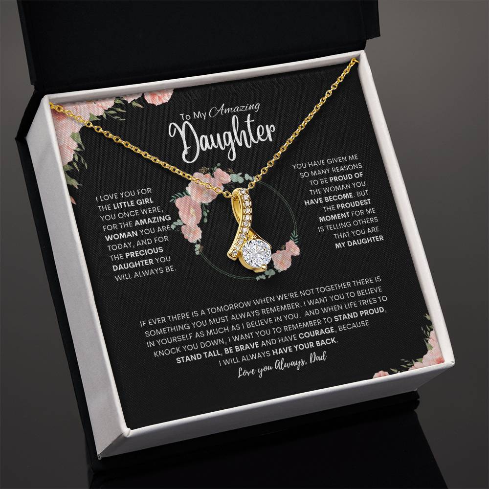 To My Daughter | Alluring Beauty Necklace | Best gift for daughter | Best gift for daughters birthday | Best gift for daughters graduation | Best gift from Dad  ❤️