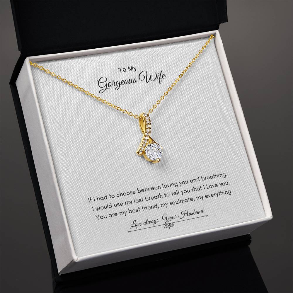 To My Gorgeous Wife  | Alluring Beauty Necklace | Best Gift for Wife | Best Gift for Soulmate | Best Gift for Marriage Anniversary | Best Gift for Lovers 👩‍❤️‍👨🥰