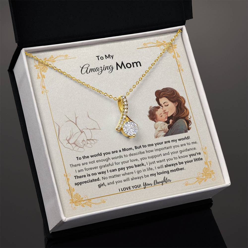 Daughters Appreciate Mom Necklace | Best Gift for Mom | Best Gift from Daughter | Best Gift for Mothers day | Best Jewelry Gift for Mom