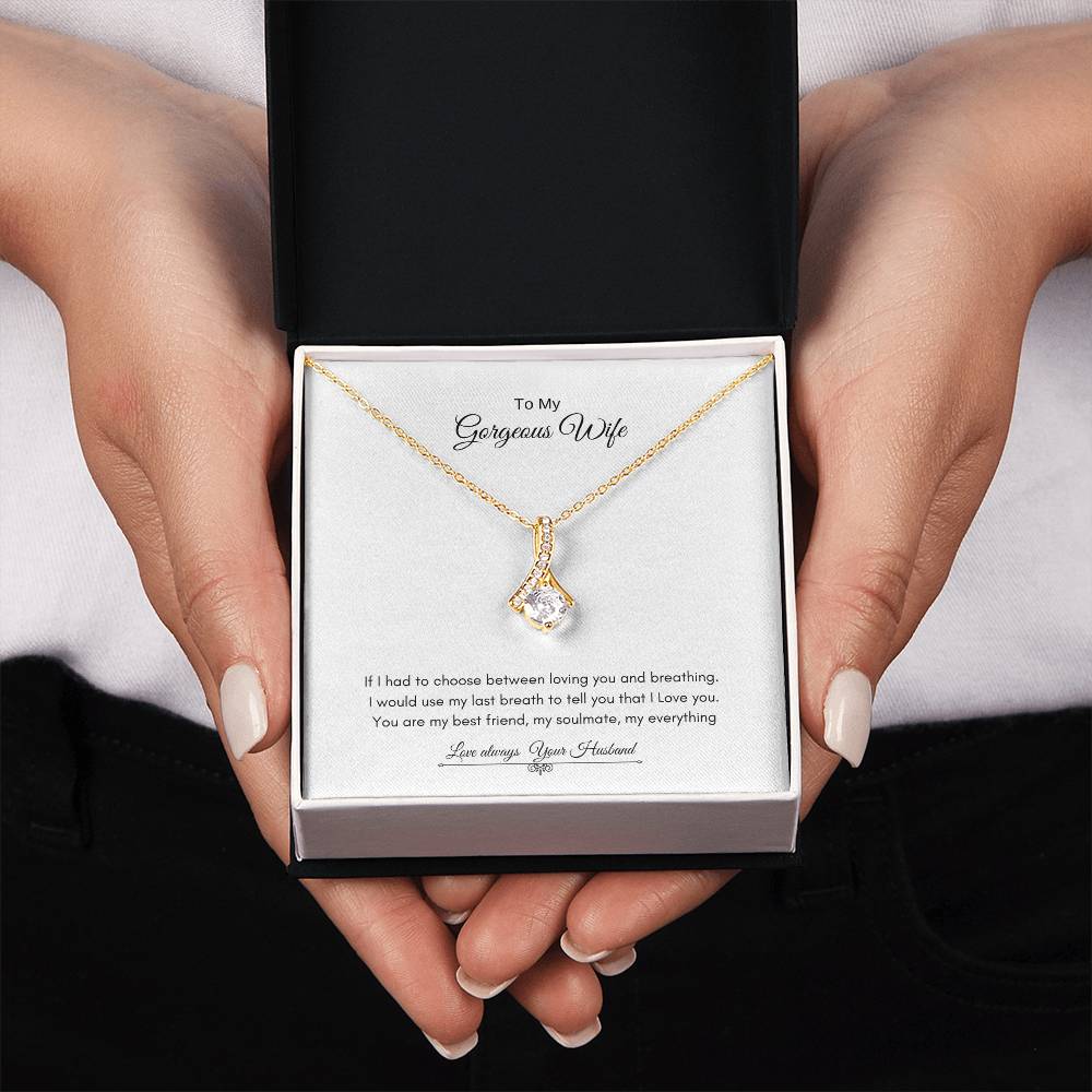 To My Gorgeous Wife  | Alluring Beauty Necklace | Best Gift for Wife | Best Gift for Soulmate | Best Gift for Marriage Anniversary | Best Gift for Lovers 👩‍❤️‍👨🥰