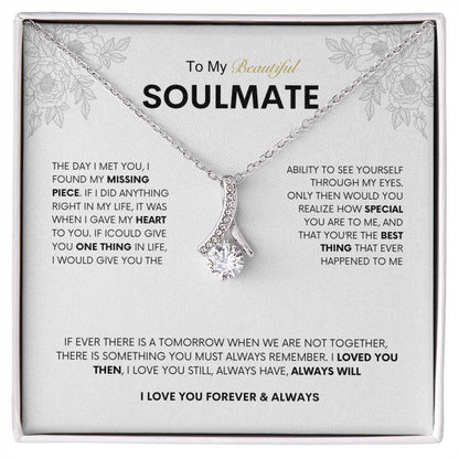 To My Beautiful Soulmate  | Alluring Beauty Necklace | Best gift for Wife | Best Gift for Spouse | Best Gift for Wedding Anniversary | Best gift to say I love you❤️🫶