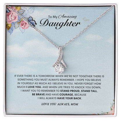 To My Amazing  Daughter | Alluring Beauty Necklace | Best gift for daughter | Best gift for daughters birthday | Best gift for daughters graduation | Best gift from Mom 👩‍👧