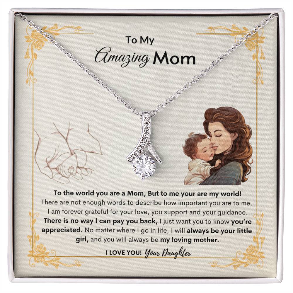 Daughters Appreciate Mom Necklace | Best Gift for Mom | Best Gift from Daughter | Best Gift for Mothers day | Best Jewelry Gift for Mom