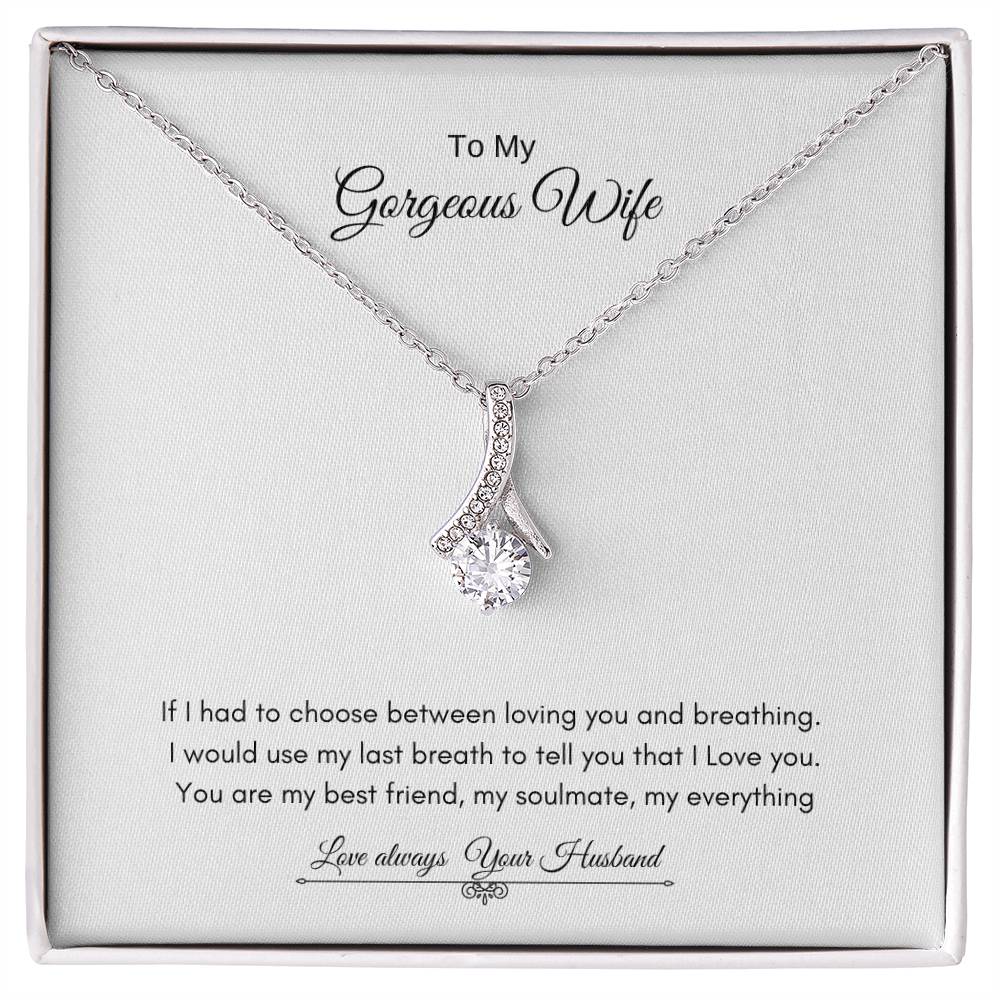 To My Gorgeous Wife  | Alluring Beauty Necklace | Best Gift for Wife | Best Gift for Soulmate | Best Gift for Marriage Anniversary | Best Gift for Lovers 👩‍❤️‍👨🥰