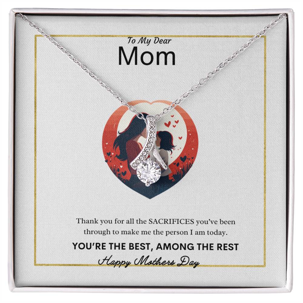 To My Dear Mom Necklace | Best Gift for Mom | Best Gift for Mothers day | Best Gift from Daughter | Best Gift from Son | Best Jewelry Gift for Mom