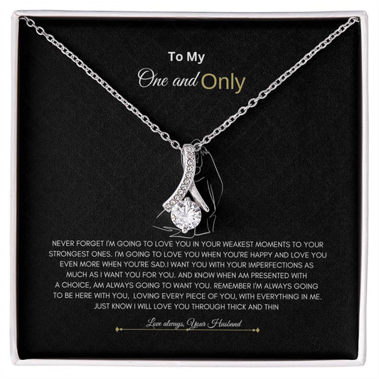 One and Only Love Necklace | Best gift for Soulmate | Alluring Beauty Necklace