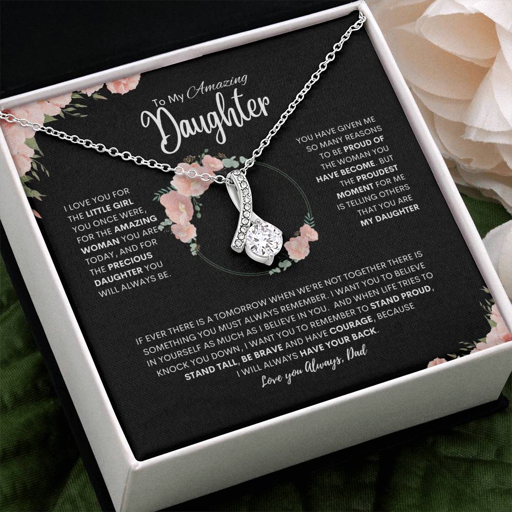 To My Daughter | Alluring Beauty Necklace | Best gift for daughter | Best gift for daughters birthday | Best gift for daughters graduation | Best gift from Dad  ❤️