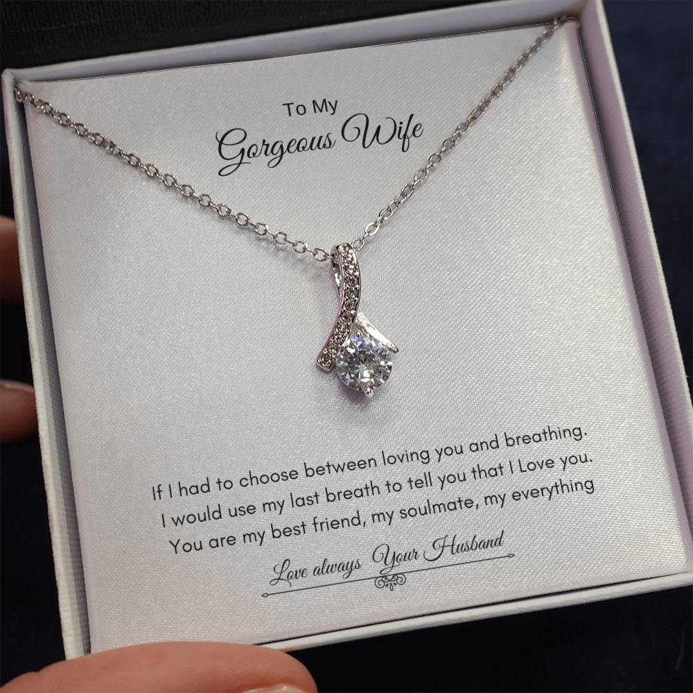 To My Gorgeous Wife  | Alluring Beauty Necklace | Best Gift for Wife | Best Gift for Soulmate | Best Gift for Marriage Anniversary | Best Gift for Lovers 👩‍❤️‍👨🥰