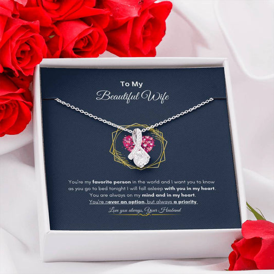 Lovely Wife Necklace | Best Jewelry Gift for Wife | Best Gift for Wife | Best gift for Valentines day |