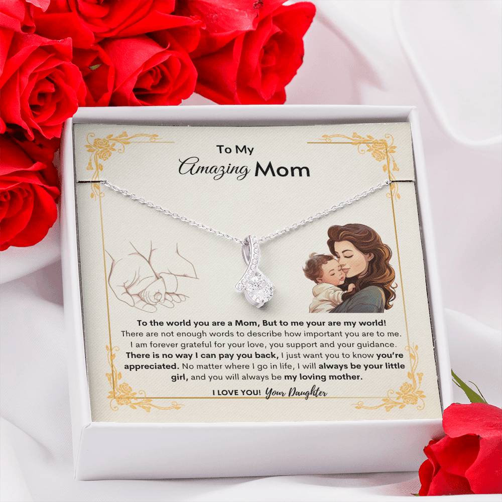 Daughters Appreciate Mom Necklace | Best Gift for Mom | Best Gift from Daughter | Best Gift for Mothers day | Best Jewelry Gift for Mom