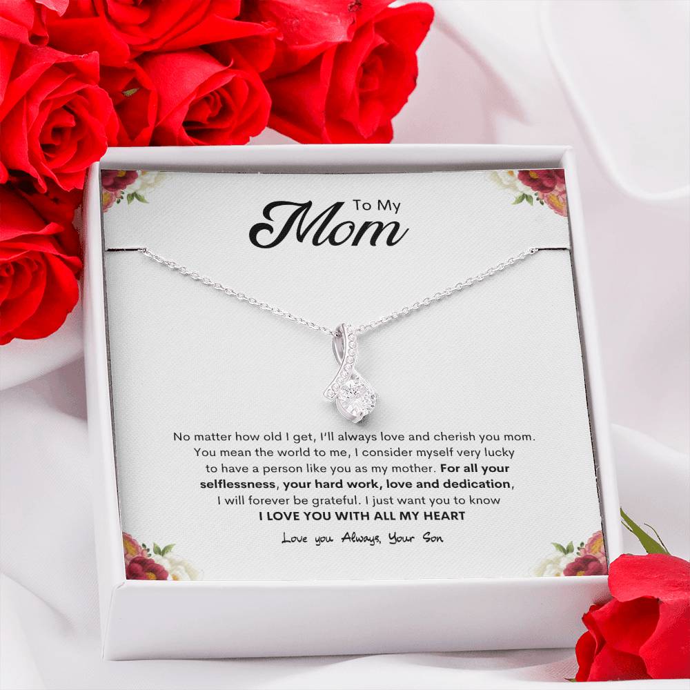 Selfless Mom Necklace | Best Gift for Mom | Best gift for Mothers day | Best Jewelry gift from Son | Best gift to appreciate Mom