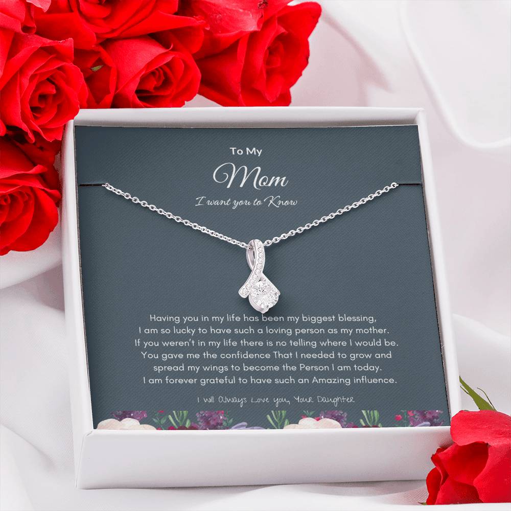 To My Mom Necklace | Best Gift for Mom | Best Gift for Mothers day | Best Gift from Daughter | Best Jewelry Gift for Mom |