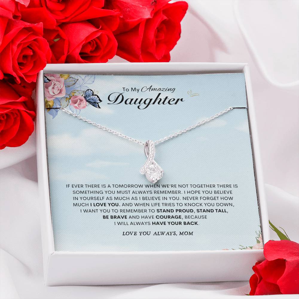 To My Amazing  Daughter | Alluring Beauty Necklace | Best gift for daughter | Best gift for daughters birthday | Best gift for daughters graduation | Best gift from Mom 👩‍👧