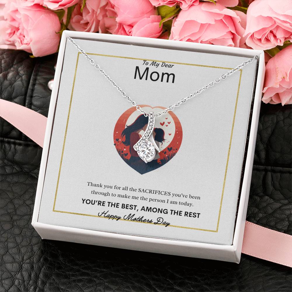 To My Dear Mom Necklace | Best Gift for Mom | Best Gift for Mothers day | Best Gift from Daughter | Best Gift from Son | Best Jewelry Gift for Mom