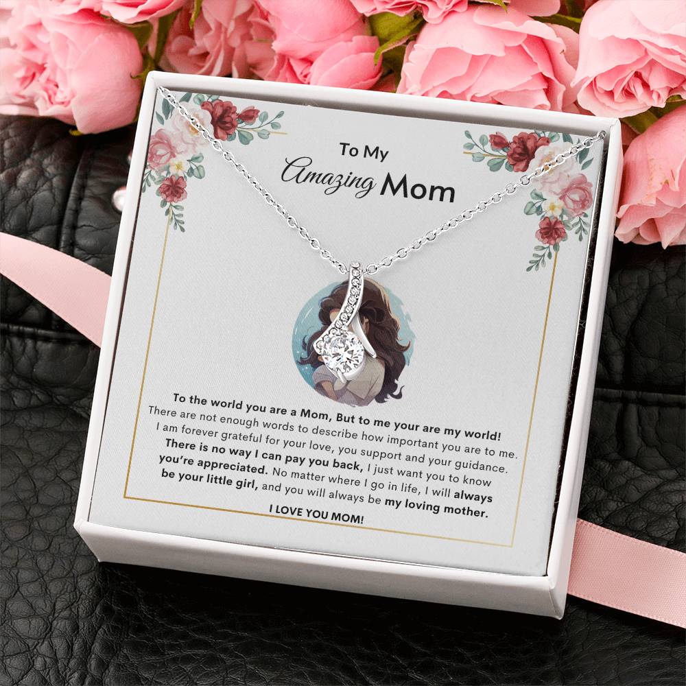 Adore Mom Necklace |  Best Gift for Mom | Best Gift from Daughter | Best Gift for Mothers day | Best Jewelry Gift for Mom | Best Jewelry gift for mothers day