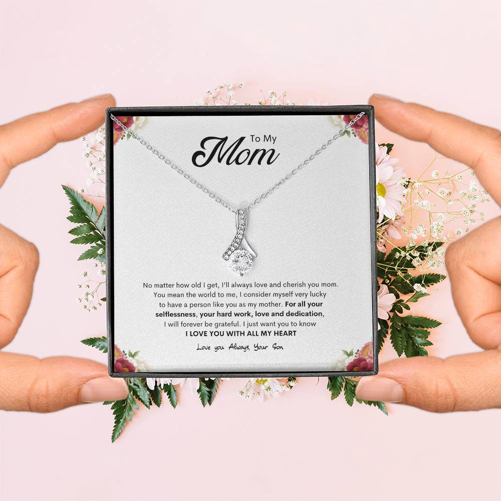Selfless Mom Necklace | Best Gift for Mom | Best gift for Mothers day | Best Jewelry gift from Son | Best gift to appreciate Mom