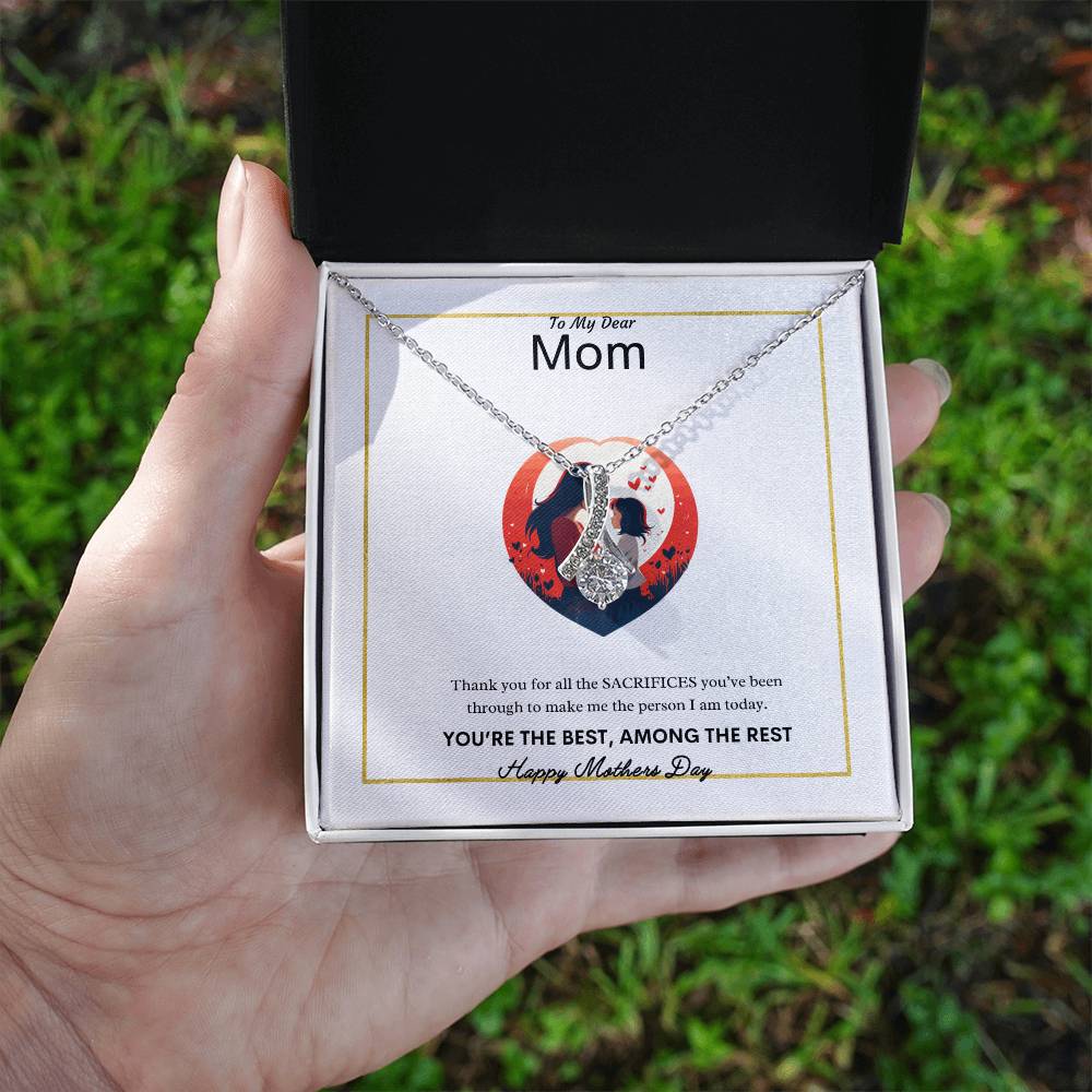 To My Dear Mom Necklace | Best Gift for Mom | Best Gift for Mothers day | Best Gift from Daughter | Best Gift from Son | Best Jewelry Gift for Mom