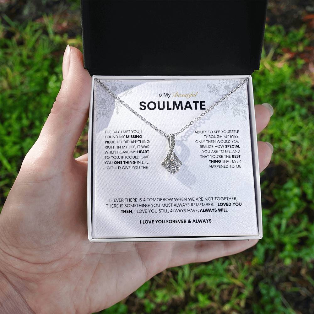 To My Beautiful Soulmate  | Alluring Beauty Necklace | Best gift for Wife | Best Gift for Spouse | Best Gift for Wedding Anniversary | Best gift to say I love you❤️🫶