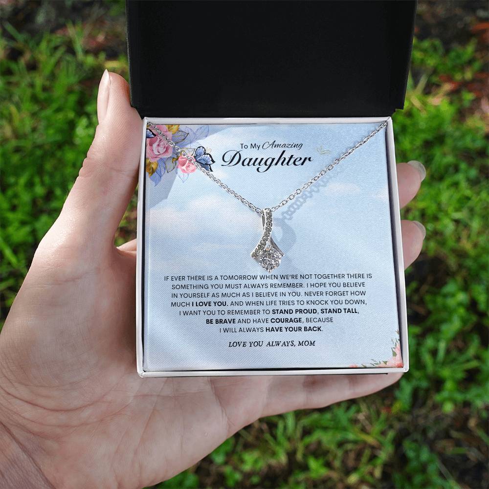 To My Amazing  Daughter | Alluring Beauty Necklace | Best gift for daughter | Best gift for daughters birthday | Best gift for daughters graduation | Best gift from Mom 👩‍👧