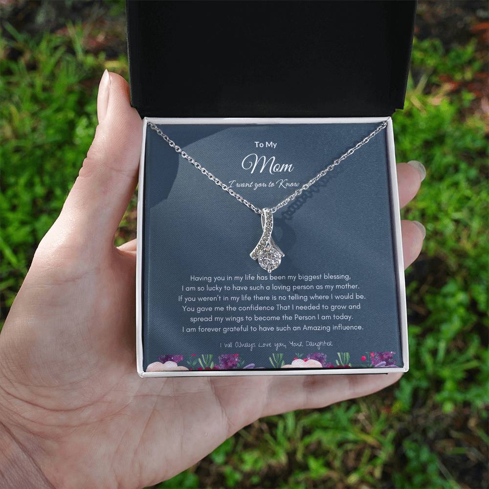 To My Mom Necklace | Best Gift for Mom | Best Gift for Mothers day | Best Gift from Daughter | Best Jewelry Gift for Mom |